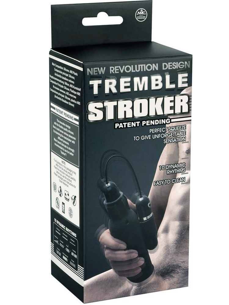 Tremble Stroker Silicone Masturbator with Gyrating Bullet Vibrator - Image 3